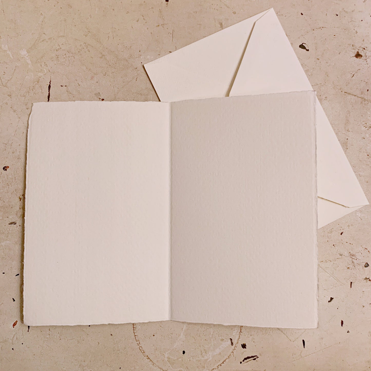 Hand printed card- Conifer cone