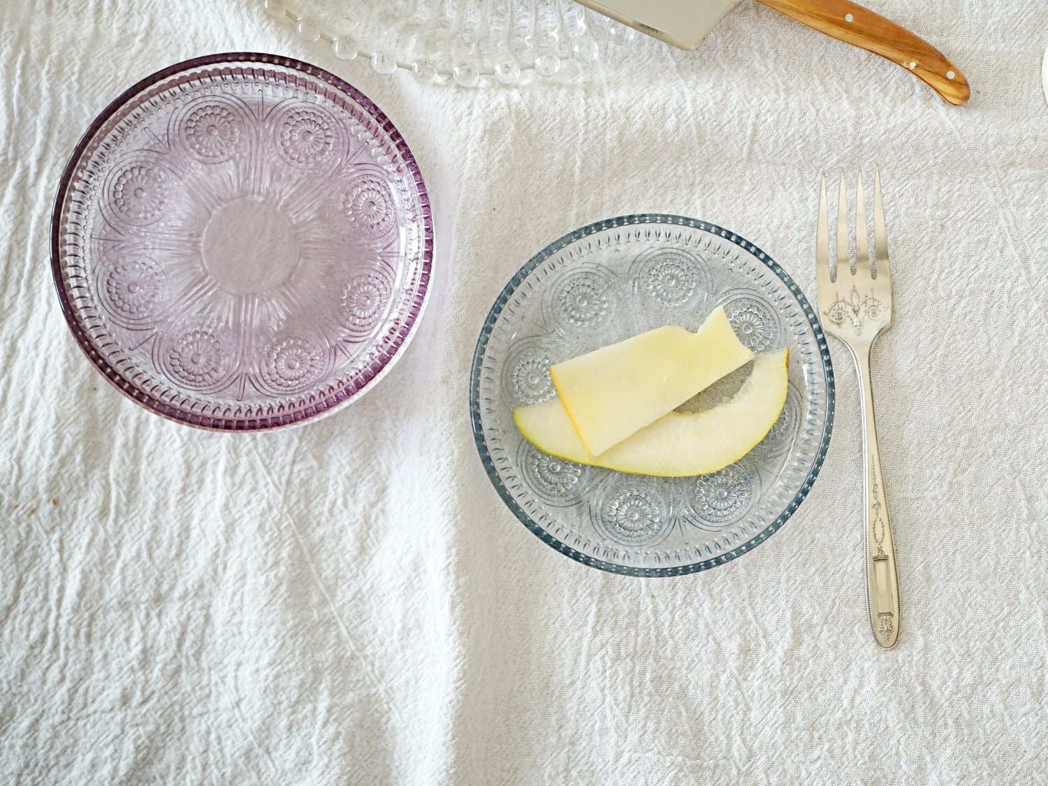 Annette Glass Dessert Plates