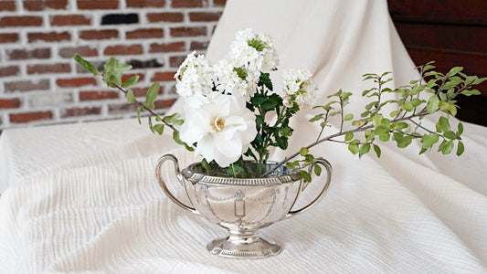 Marie Vintage Silver Plated Vase